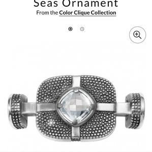 BRIGHTON color clique seven seas ornament for bracelet NEW$38 Silver crystal